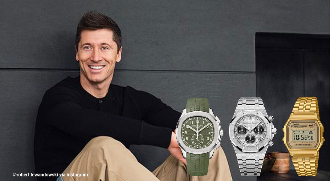 Robert Lewandowski Watch Collection Includes the Humble Casio Watch