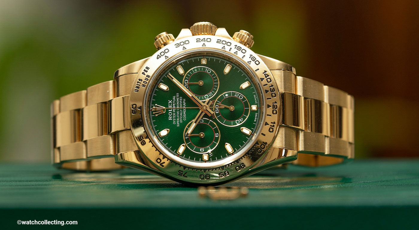 Daytona gold with green dial Outlet