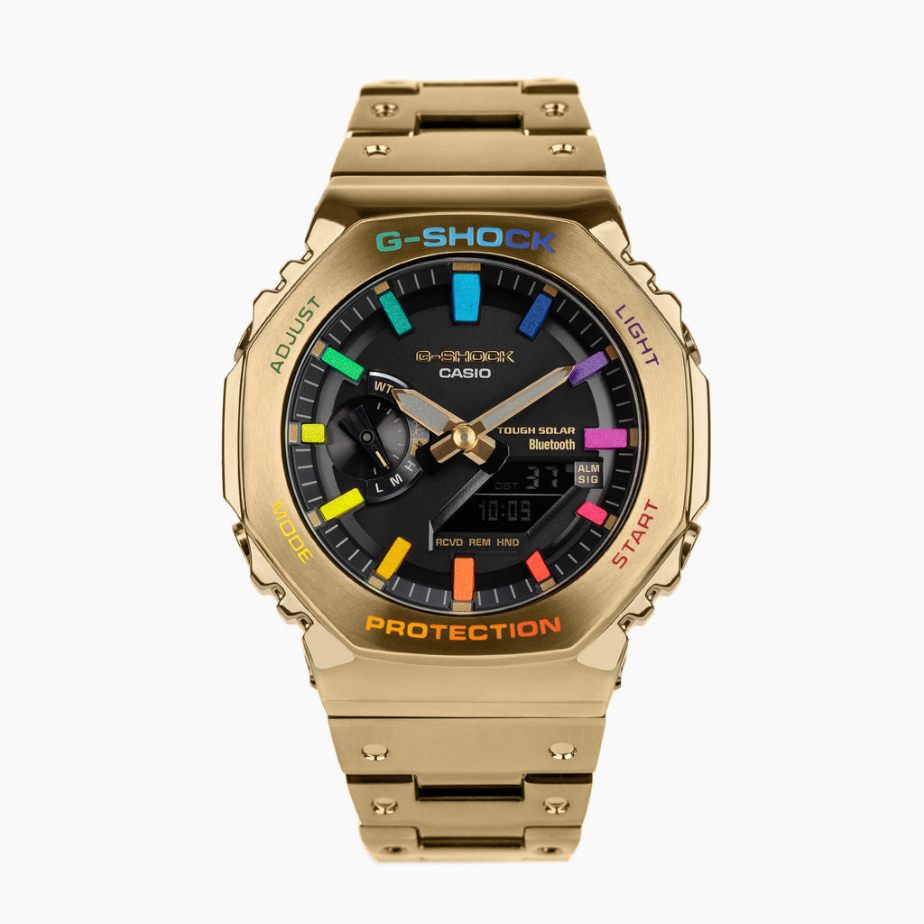 G Shock CasiOak Yellow Gold Rainbow IFL Watches