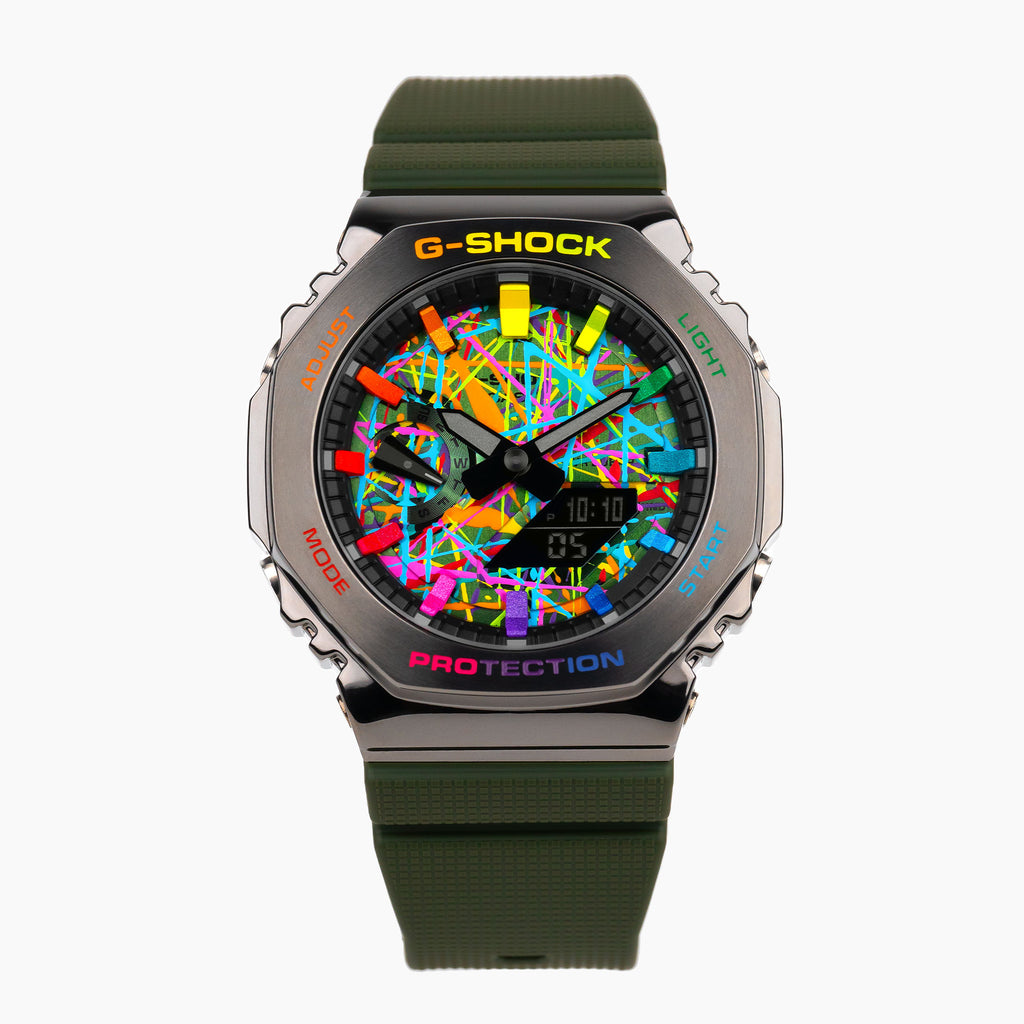 Shock Casioak Galaxy Casioak Rainbow Limited Edition G-Shock CasiOak Green Freak Rainbow – Limited Edition – IFL Watches