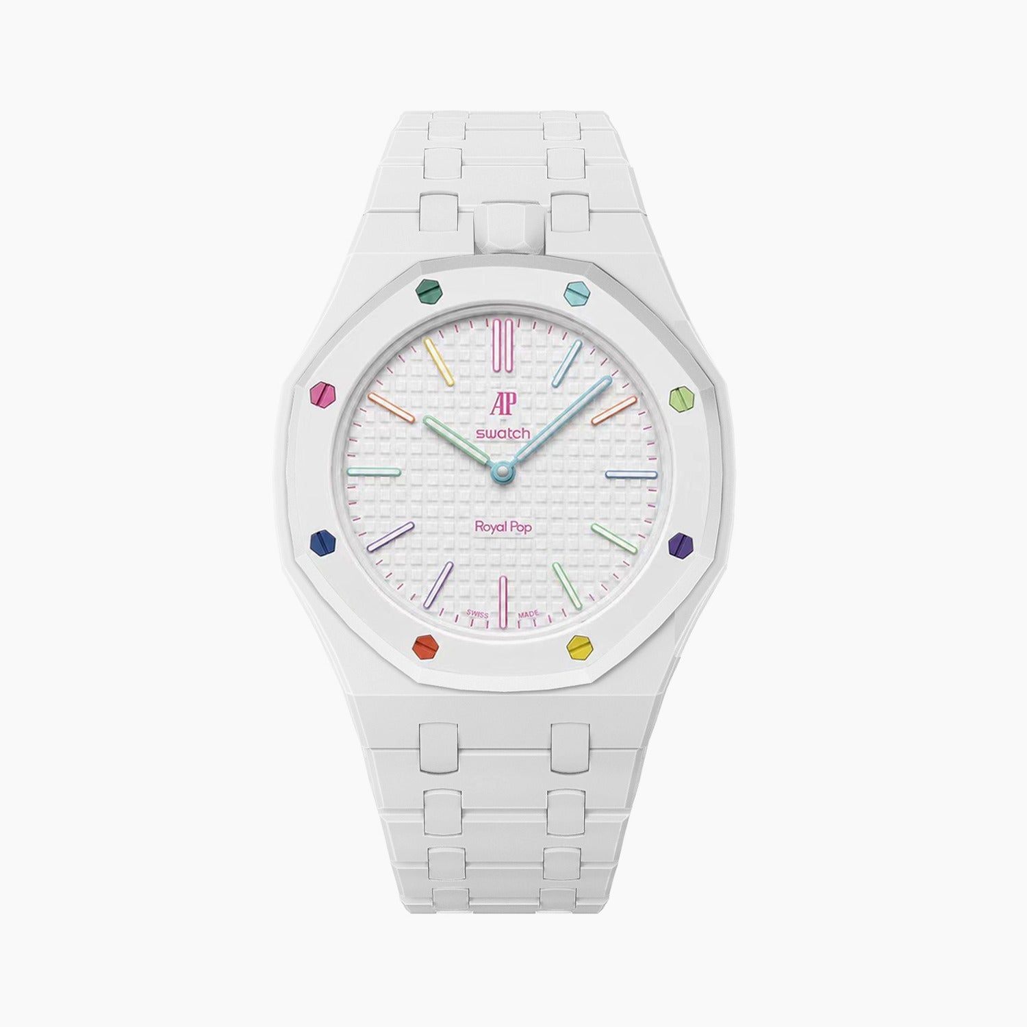 Huit Blanc Swatch x AP Royal Pop Ceramic Case-Strap – IFL Watches