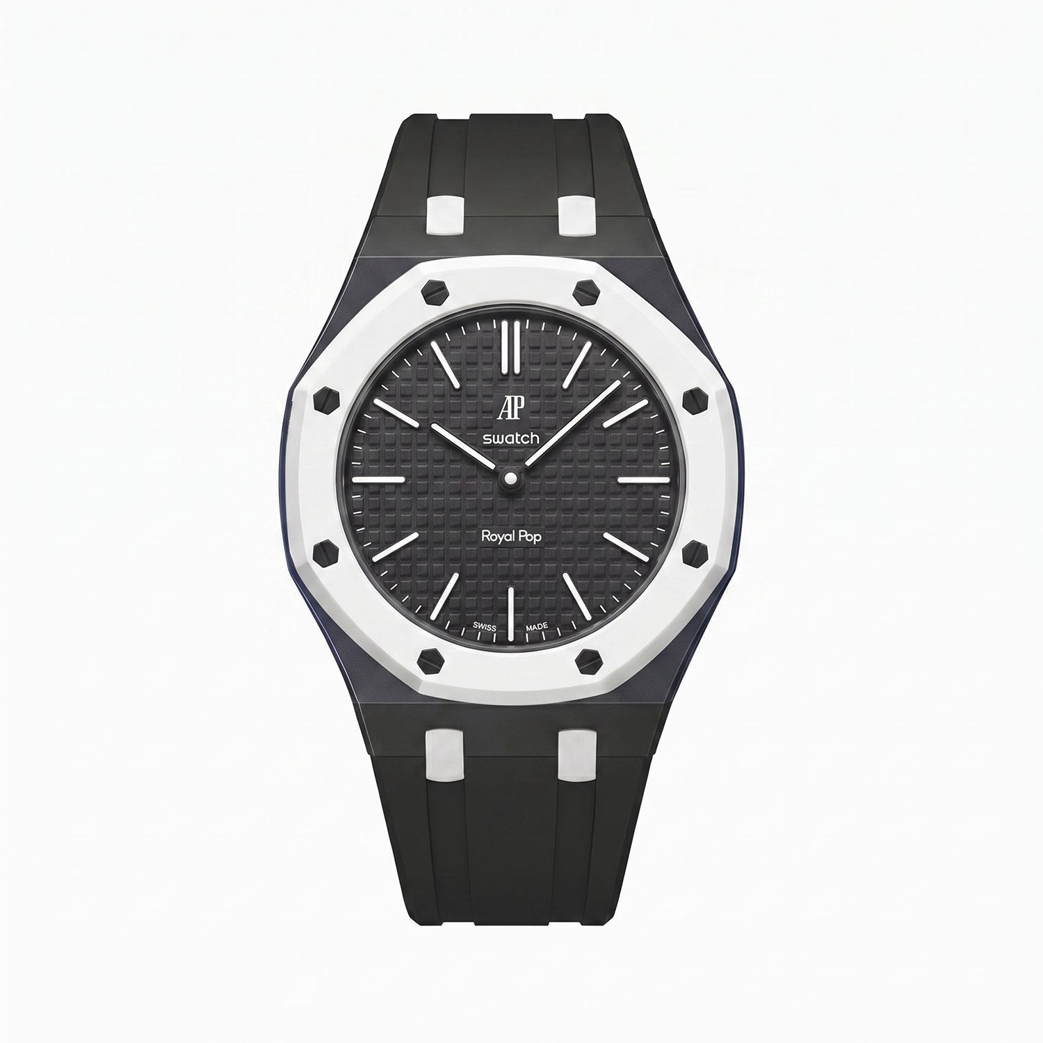 Ocho Negro Swatch x AP Royal Pop Rubber Case-Strap – IFL Watches