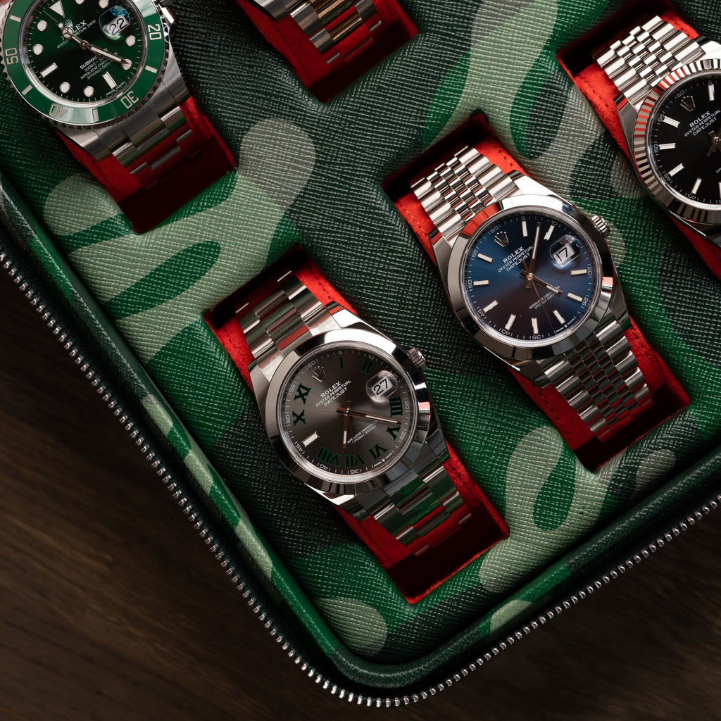 Green Camo Watch Box – Six Watches