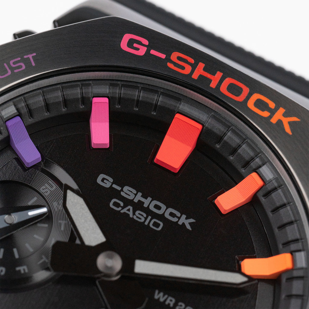 G-Shock CasiOak Black Steel Rainbow