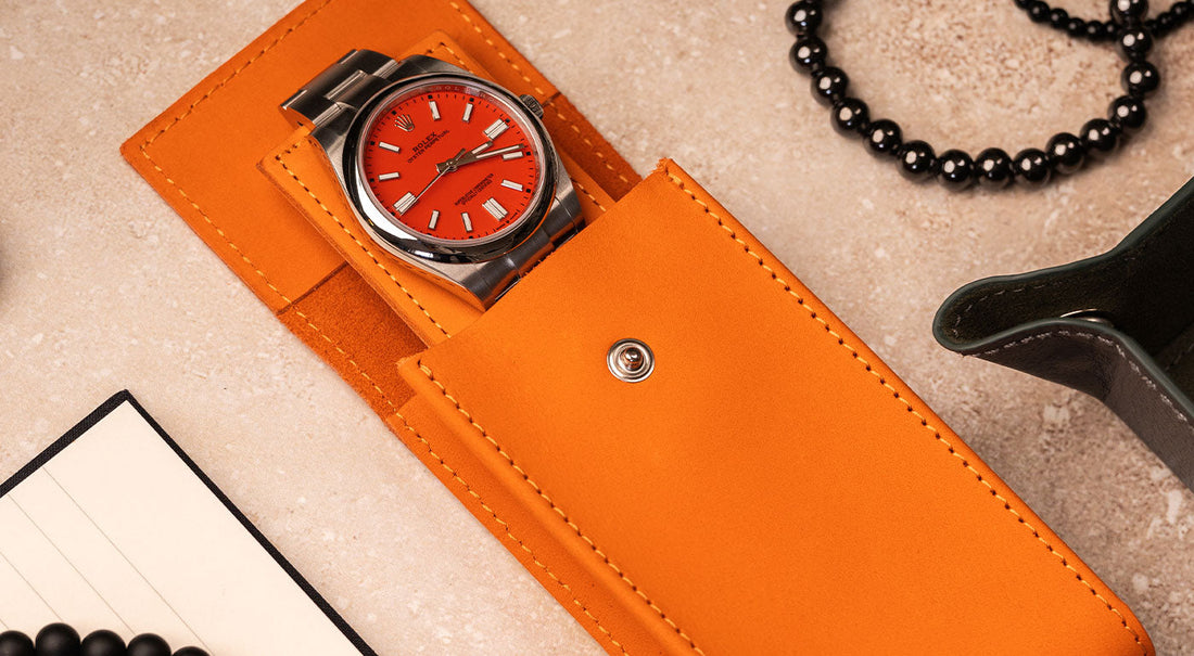 Travel Watch Case - Orange
