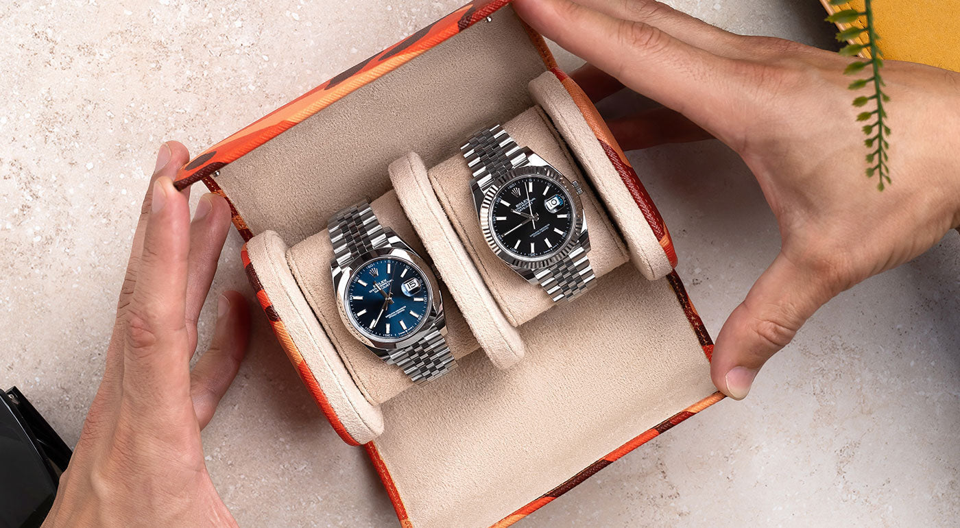 Rolex Leather Watch Roll