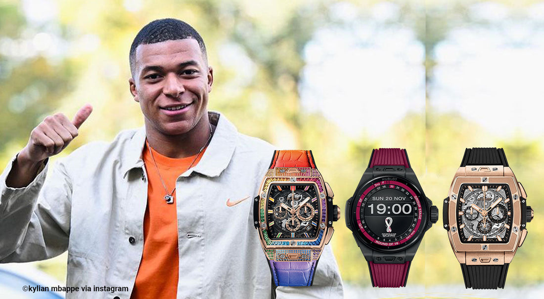 Kylian Mbappe with His Lovely Hublot Watches