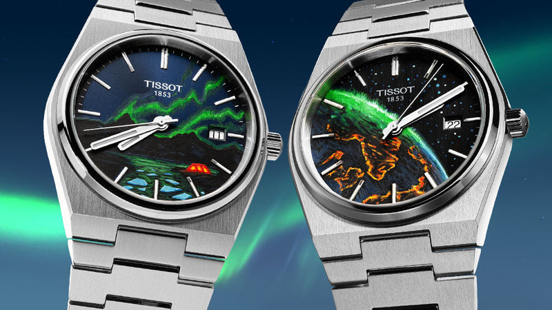 Exclusive hand-painted custom Tissot by IFL Watches featuring Swiss craftsmanship and unique design.