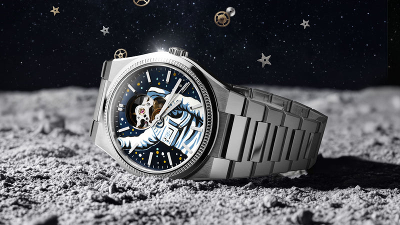 Festina Astronaut – Festina F20053 transformed with hand-painted cosmic astronaut design, unique collaboration timepiece by IFL Watches