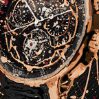 AP Code 1159 – A hand-painted carbon fibre wall art by artist Katy Barnfield.