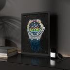 AP Offshore Music DJ Rainbow – A hand-painted carbon fibre wall art by artist Katy Barnfield.