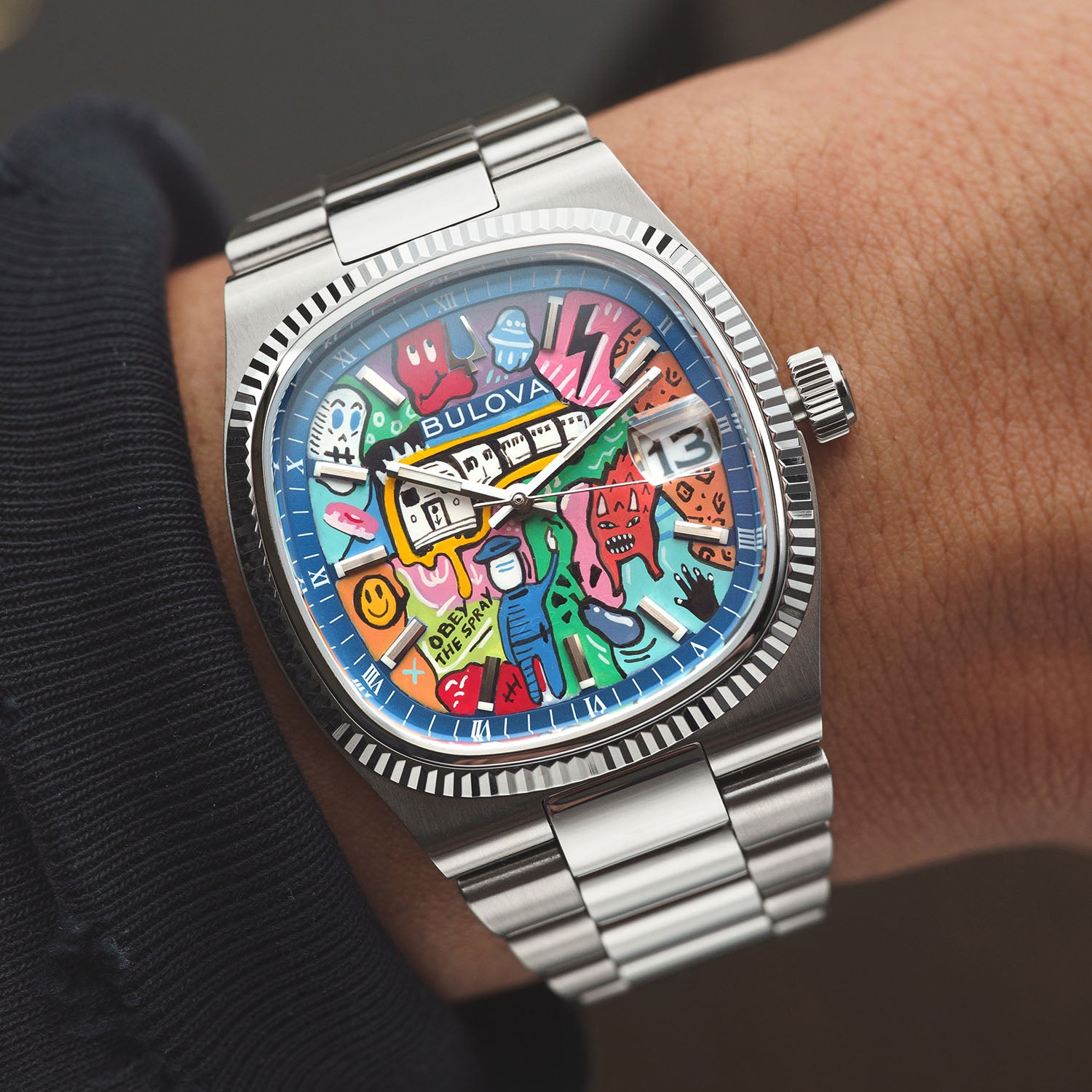 Bulova Super Seville Mural – Limited edition Bulova Super Seville with hand-painted graffiti art design, customized exclusively by IFL Watches