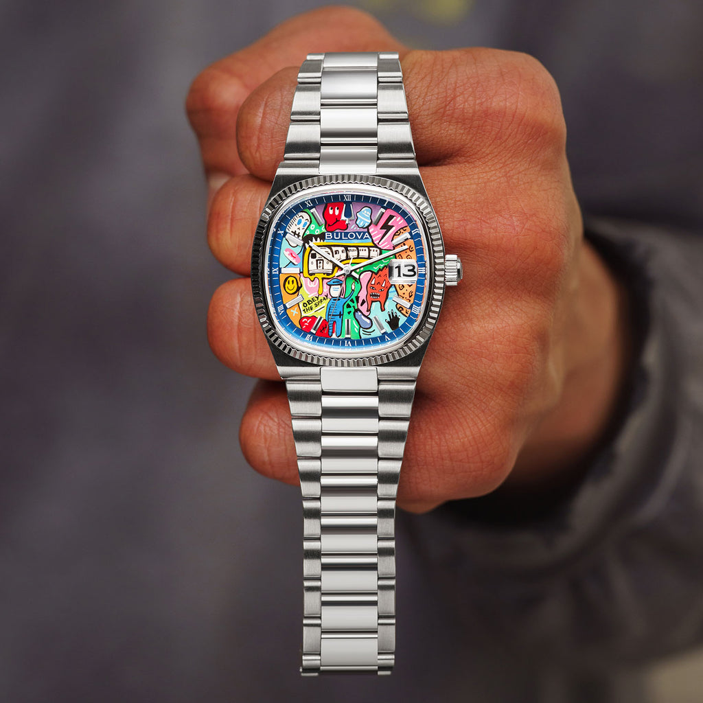 Bulova Super Seville Mural – Limited edition Bulova Super Seville with hand-painted graffiti art design, customized exclusively by IFL Watches