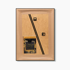 Patek Philippe Baguette Rainbow – A hand-painted carbon fibre wall art by artist Katy Barnfield.