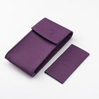 Mauve Leather Watch Pouch