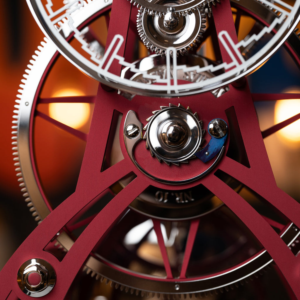 Table Clock NT 8 GT Red – Horological Masterpiece – IFL Watches