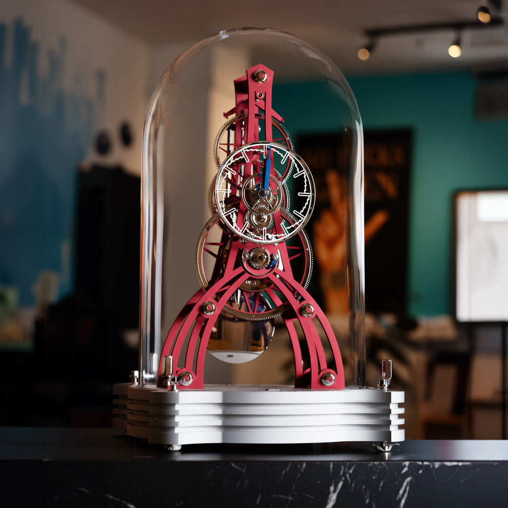 Table Clock NT 8 GT Red – Horological Masterpiece – IFL Watches
