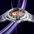 Venezianico Arsenale Arlecchino - Hand-painted custom dial featuring Venice Carnival mask artwork, limited edition bespoke timepiece by IFL Watches