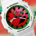Limited edition G-Shock CasiOak Post Melone with a custom melon-inspired dial for a fresh take on timekeeping