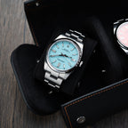 Noir Leather Watch Roll – Three Watches