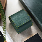 Olive Leather Watch Roll – One Watch