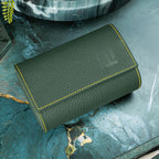 Olive Leather Watch Roll – Two Watches