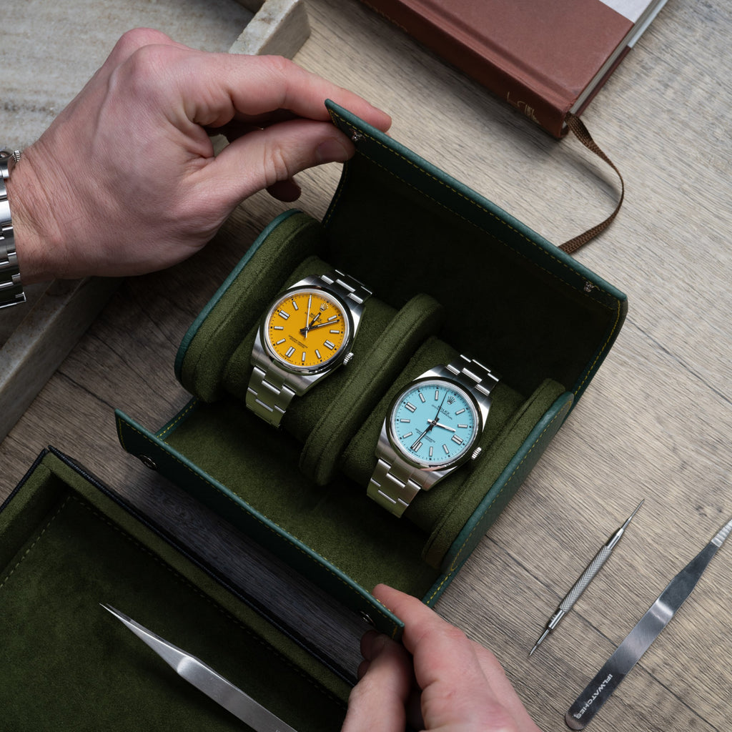 Olive Watch Roll – 2 Watches – IFL Watches