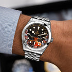 Black Bay Texas Longhorns Concept – Hand-painted custom Tudor Black Bay featuring Texas football artwork, a bespoke timepiece by IFL Watches