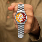 Citizen Tsuyosa 40 Aslanlar Sahada – Hand-painted custom Citizen Tsuyosa featuring Turkish football heritage in yellow and red, a bespoke timepiece by IFL Watches