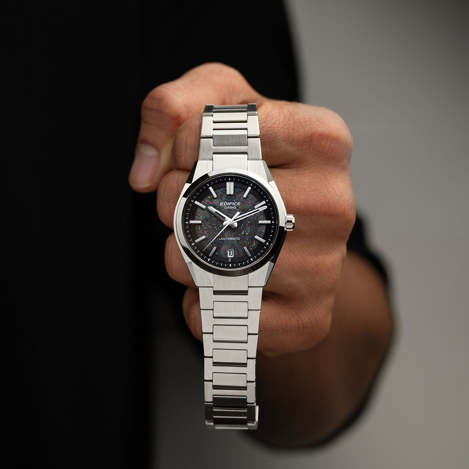 Edifice Galaxy Concept – Hand-painted custom Casio Edifice featuring cosmic artwork, a bespoke limited edition timepiece by IFL Watches