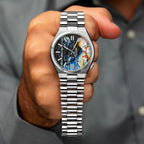 Citizen Tsuyosa 40 Le Loup – Hand-painted custom Citizen Tsuyosa 40mm with wolf artwork, a bespoke timepiece by IFL Watches