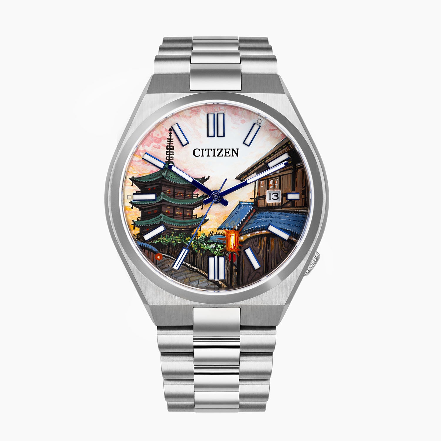 Tsuyosa Kyoto Concept – Exclusive Citizen Tsuyosa from the Japan-Inspired Collection with a hand-painted Kyoto dial. A serene tribute to traditional temples. Limited edition by IFL Watches.