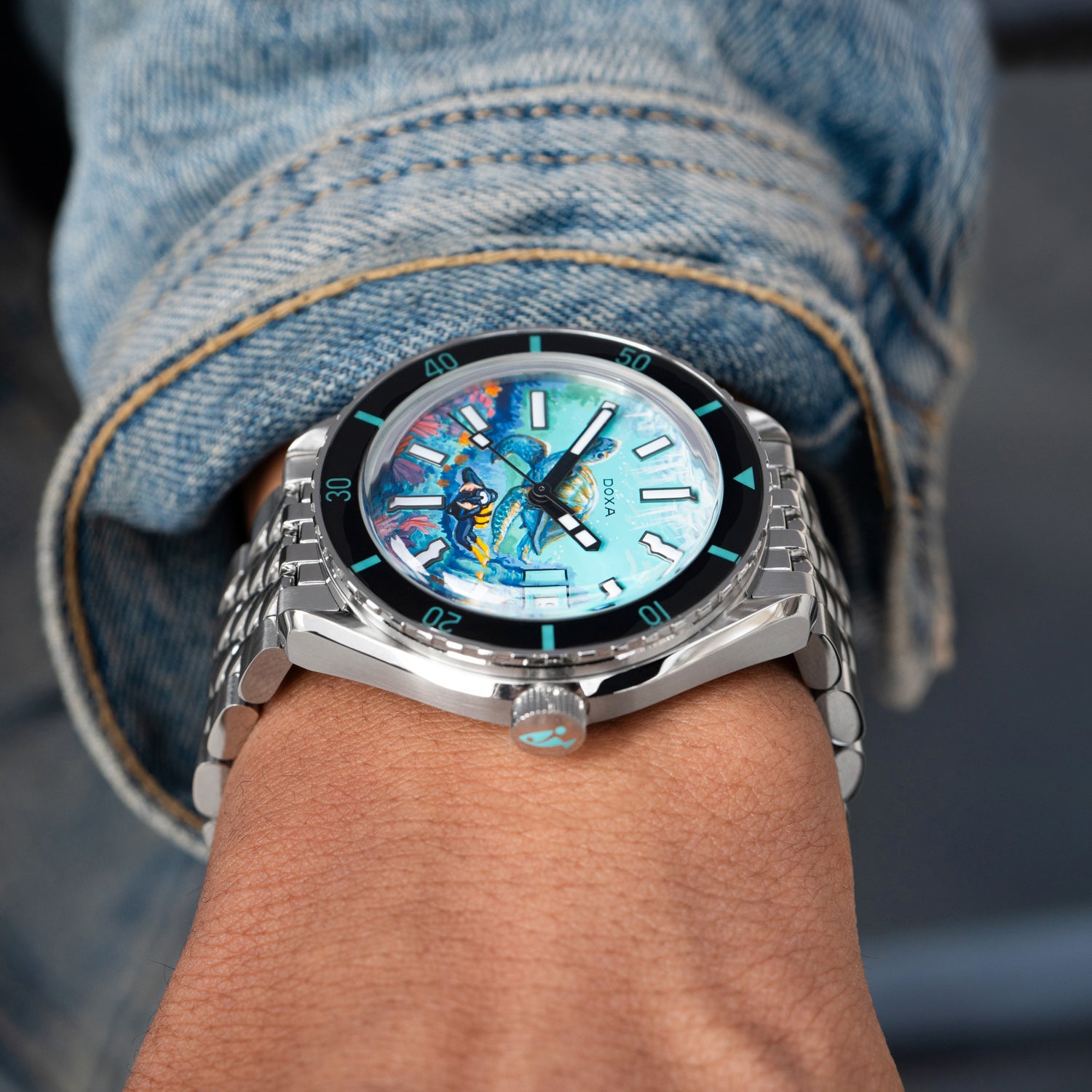 DOXA Aquamarine Reef Turtle – Limited Edition – IFL Watches