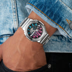 G-Shock CasiOak Blue Flamingo – Hand-painted custom G-Shock CasiOak featuring Miami-inspired artwork, a bespoke limited edition timepiece by IFL Watches