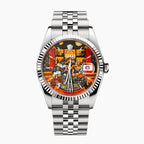 Late Night at the Bellagio Concept – Hand-painted custom Rolex Datejust 16234 featuring vibrant casino gaming artwork, a bespoke timepiece by IFL Watches