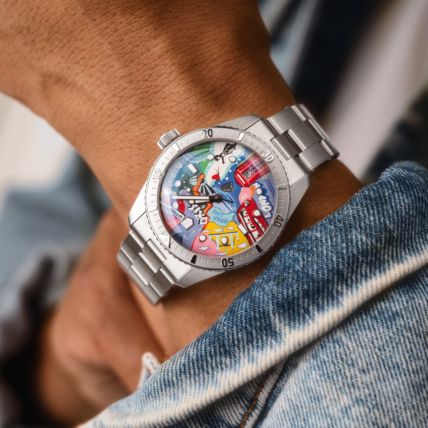 【希少・名機】Orsi Milano オルジ トランペット イタリア製 手彫彫刻 Oris Diver 65 Spray Britannia – Bespoke Timepiece – IFL Watches