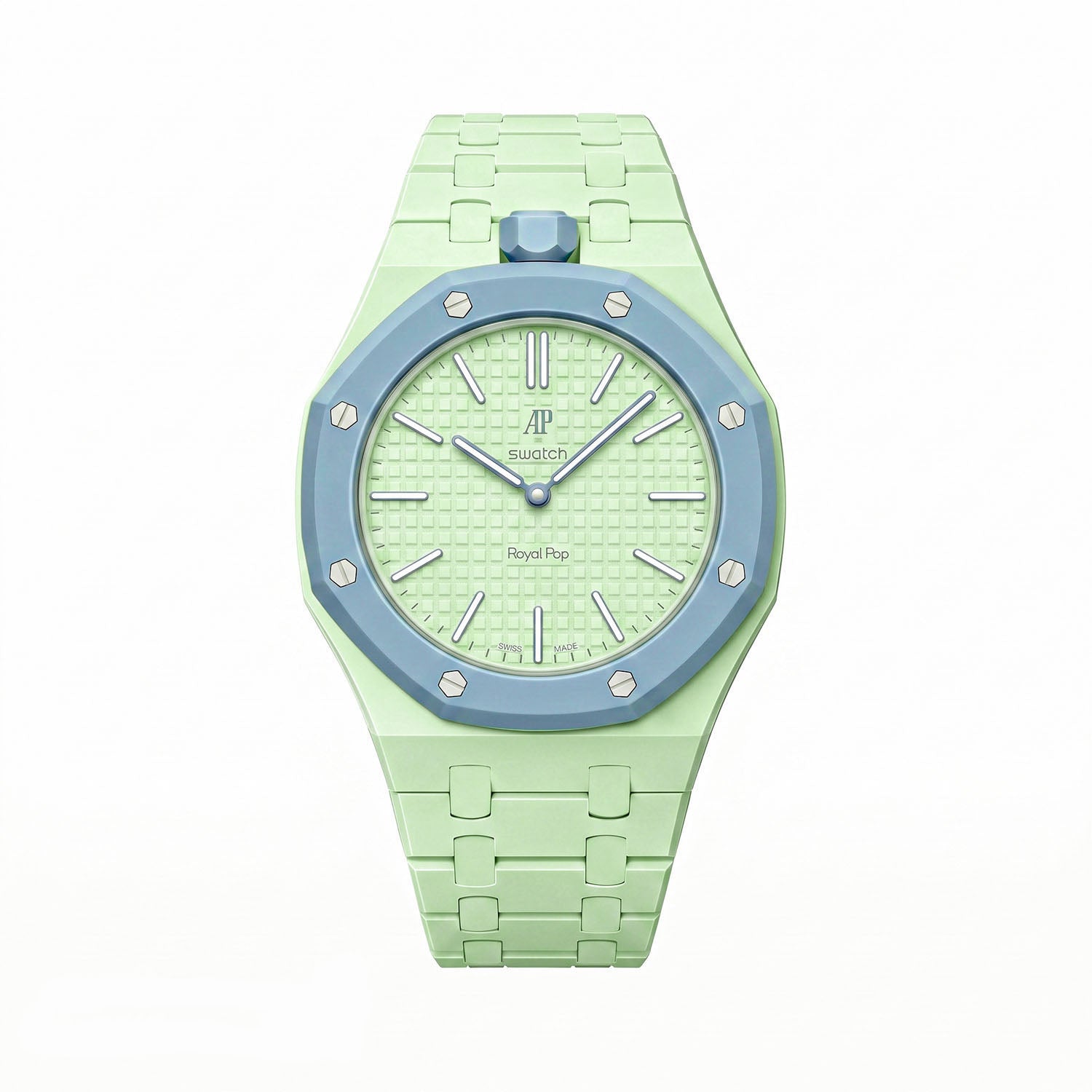 Blaue Acht Swatch x AP Royal Pop Ceramic Case-Strap – IFL Watches