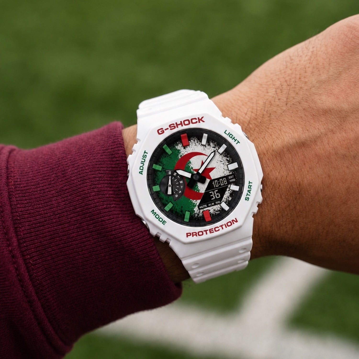 Casio G-Shock Algeria national flag watch by IFL Watches