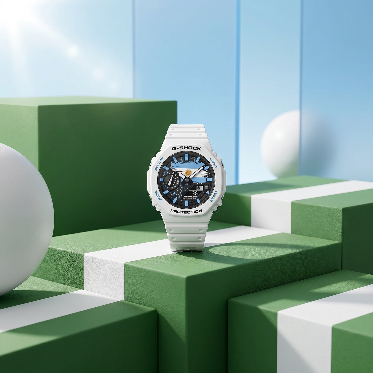 Casio G-Shock Argentina national flag watch by IFL Watches
