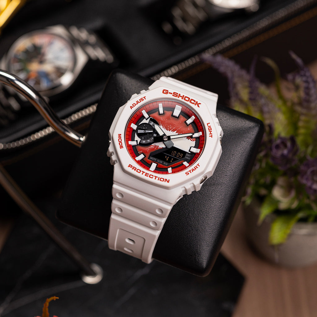 Casio G-Shock Austria — custom Austria flag G-Shock lifestyle shot, by IFL Watches