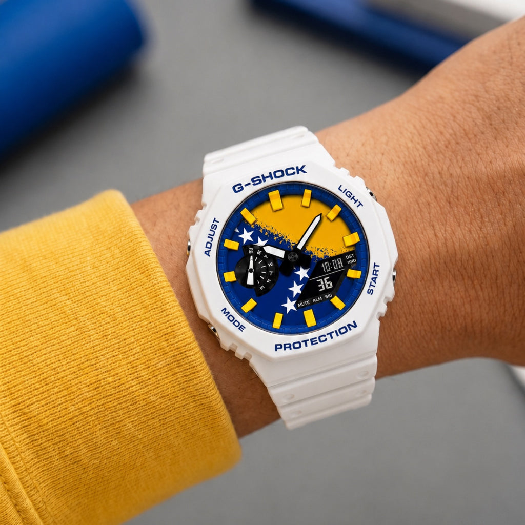 Custom Bosnia flag G-Shock wristwatch by IFL Watches