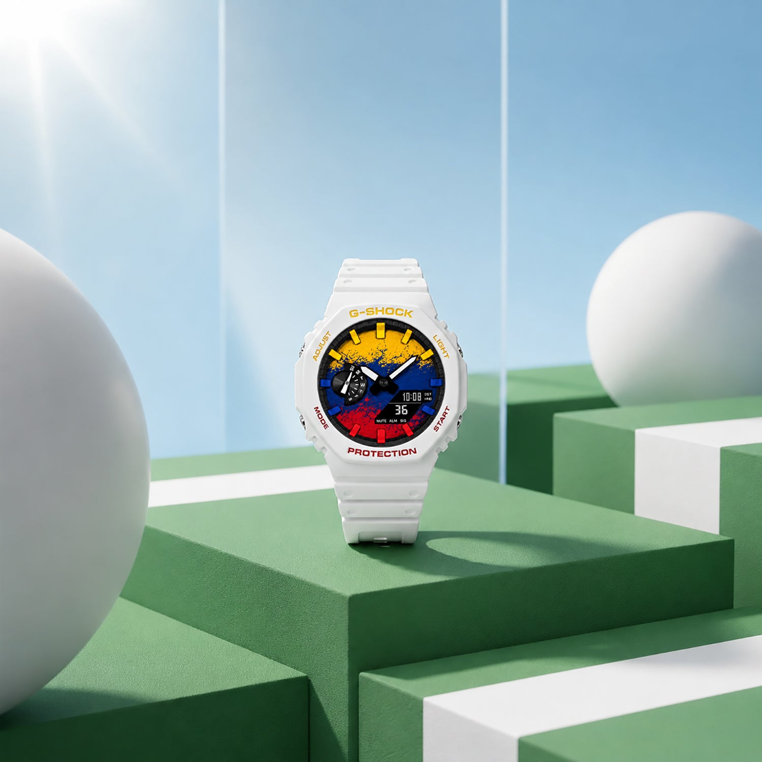 Custom Colombia flag G-Shock wristwatch by IFL Watches