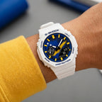 Custom Curaçao flag Casio G-Shock on the wrist, by IFL Watches