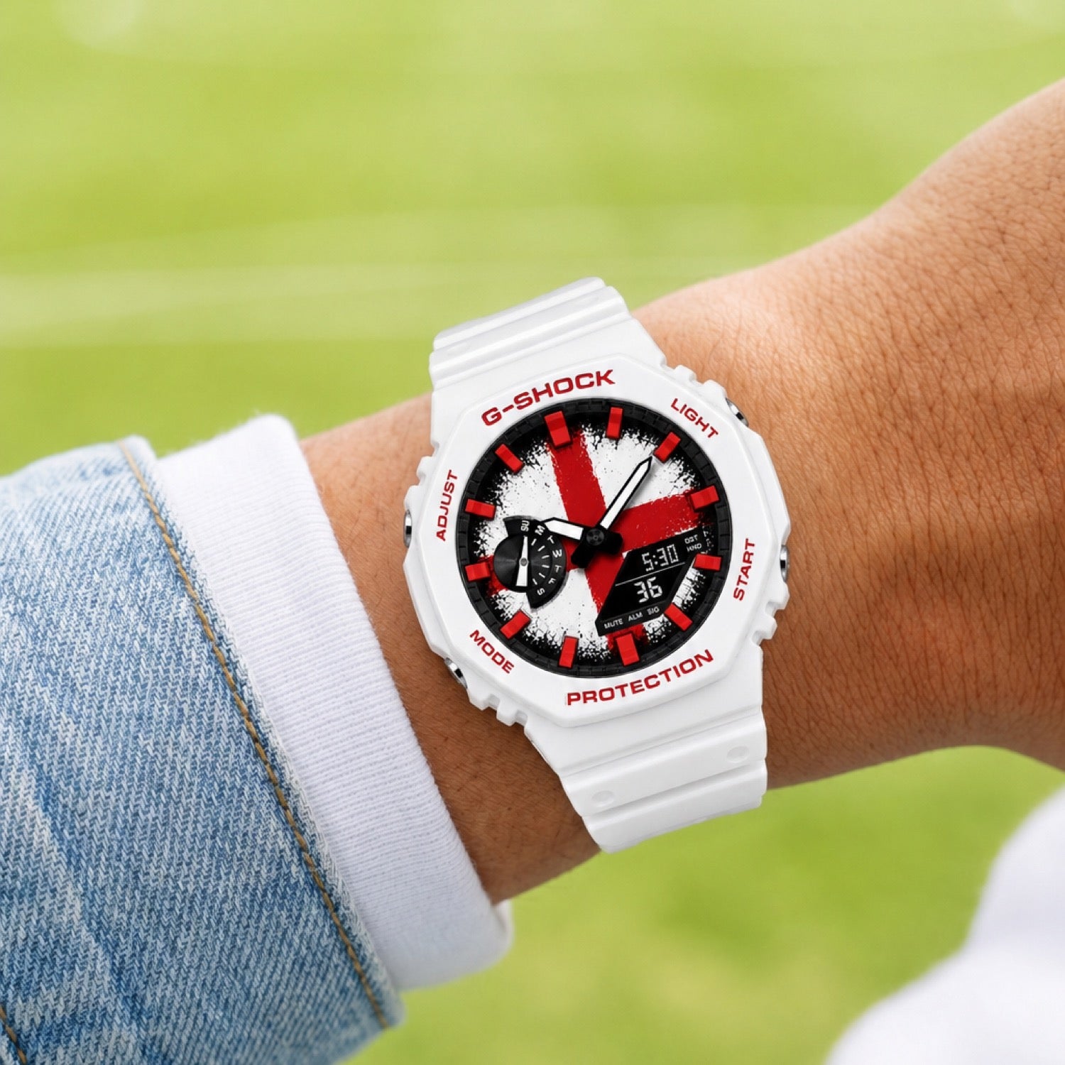Custom England flag G-Shock wristwatch by IFL Watches