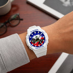 Casio G-Shock Haiti flag dial watch, customized by IFL Watches
