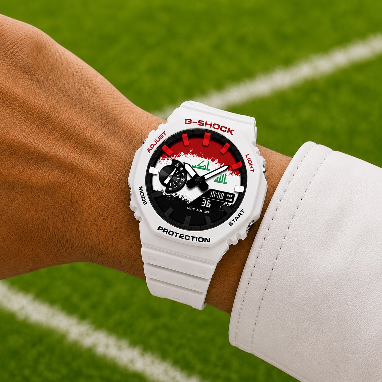 Custom Iraq flag G-Shock wristwatch by IFL Watches