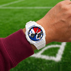 Casio G-Shock Panama flag watch worn on the wrist, by IFL Watches
