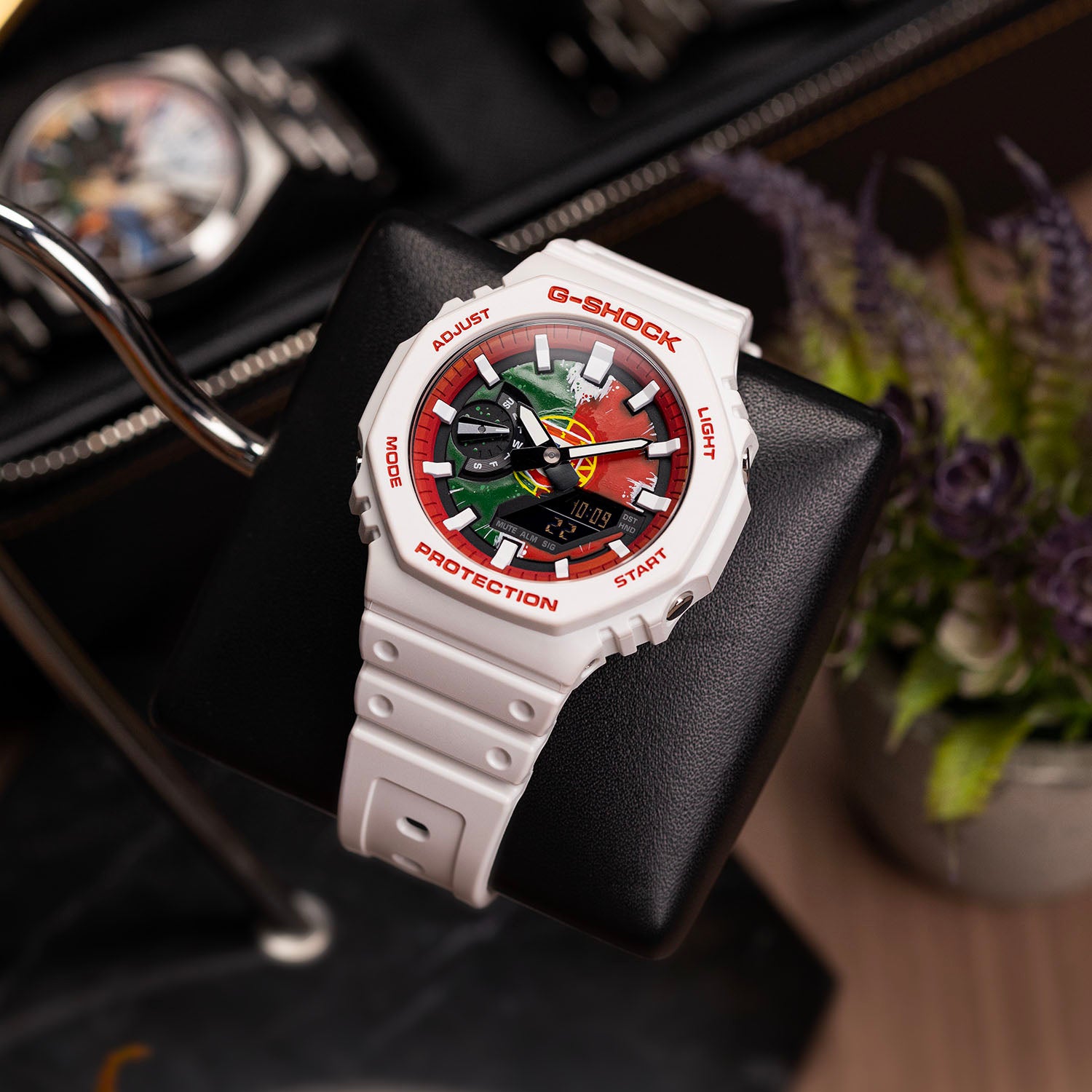 Casio G-Shock Portugal — custom Portugal flag G-Shock lifestyle shot, by IFL Watches