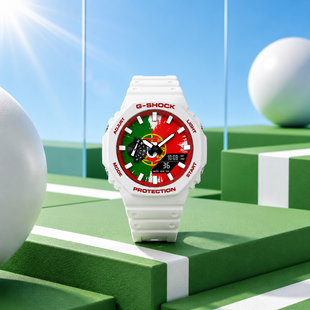 Custom Portugal flag G-Shock wristwatch by IFL Watches