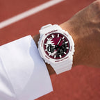 Custom Qatar flag Casio G-Shock on the wrist, by IFL Watches